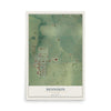 Map of Dennison, Minnesota, 12 x 18 inch unframed archival matte print
