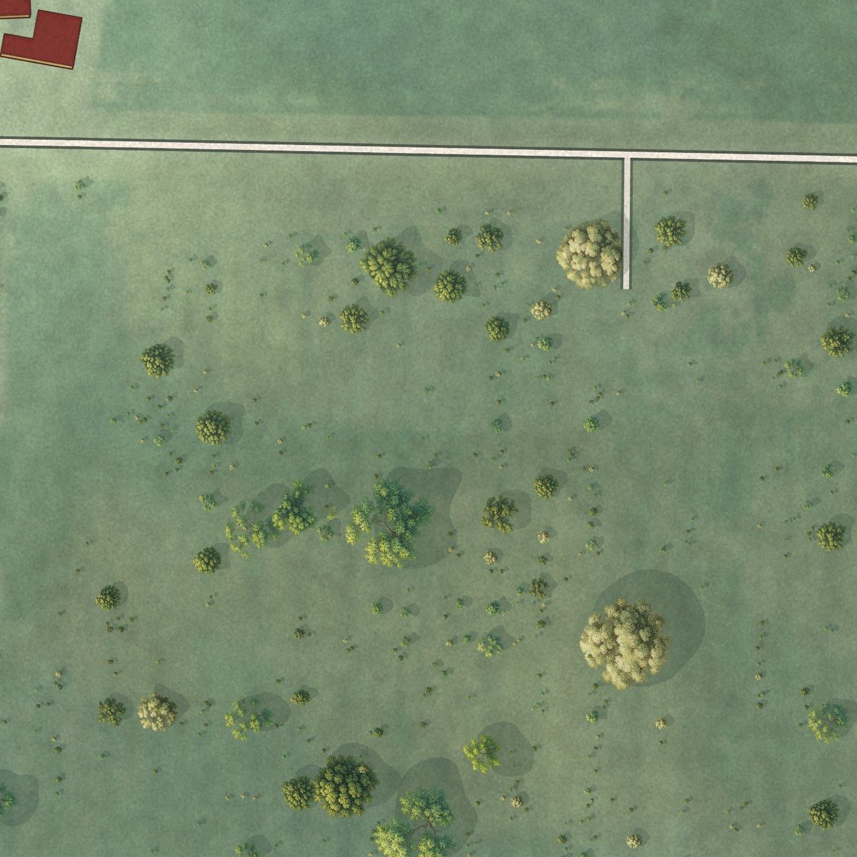 Second close-up of the map of Dunnell, Minnesota print showing more streets and buildings