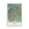 Map of Eagan, Minnesota, 12 x 18 inch unframed archival matte print