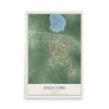 Map of Eagle Lake, Minnesota, 12 x 18 inch unframed archival matte print