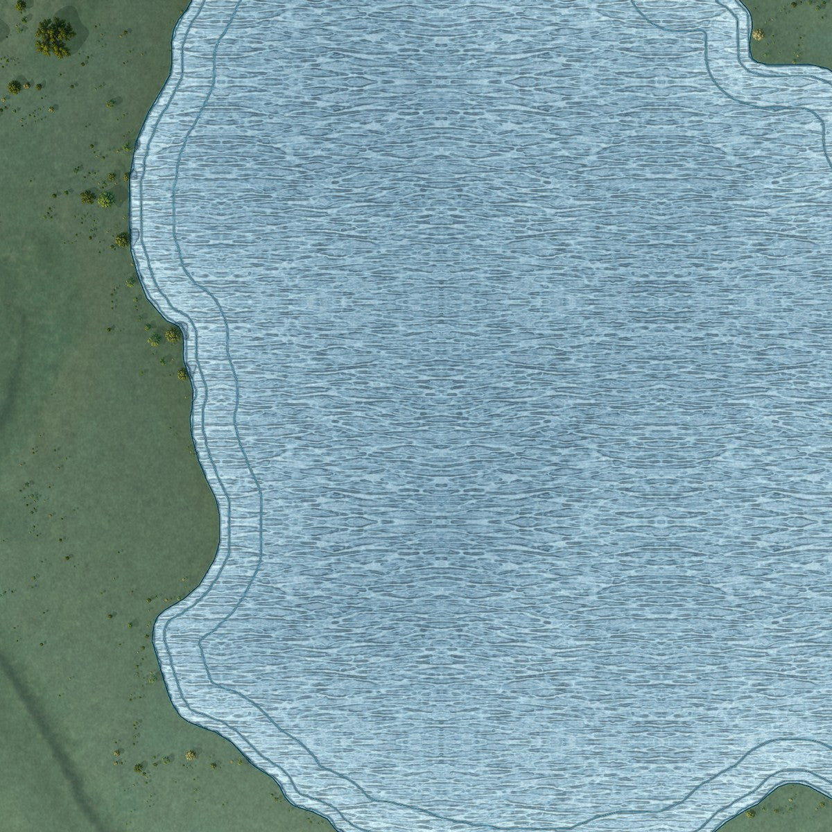 Second close-up of the map of Eagle Lake, Minnesota print showing more streets and buildings