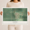 Map of Easton, Minnesota, 12 x 18 inch unframed archival matte print