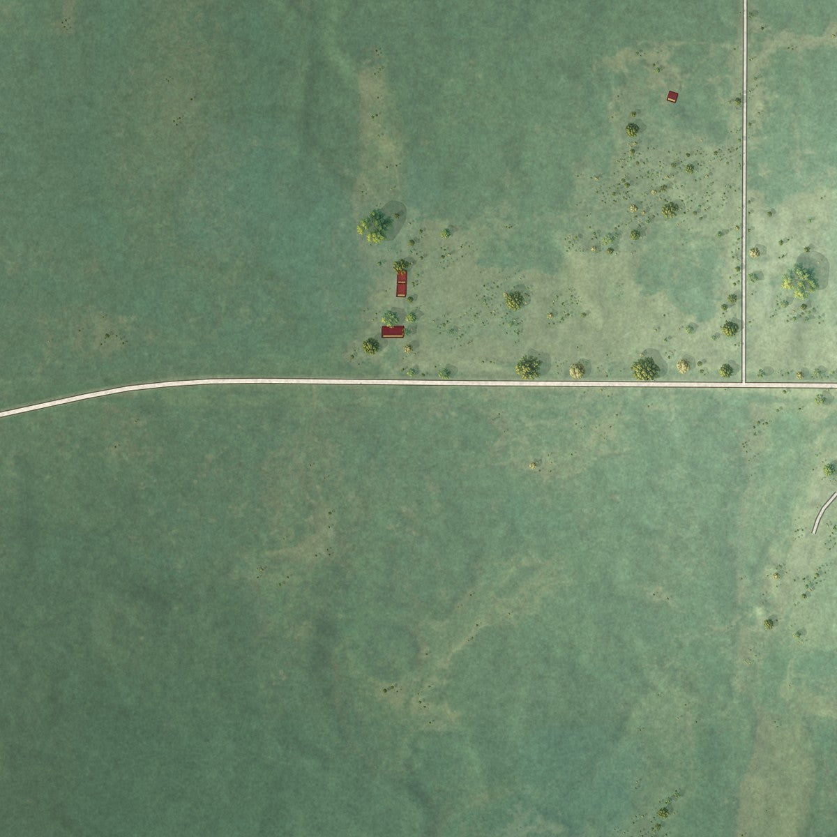 Second close-up of the map of Effie, Minnesota print showing more streets and buildings