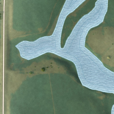 Second close-up of the map of Elizabeth, Minnesota print showing more streets and buildings
