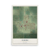 Map of Elmore, Minnesota, 12 x 18 inch unframed archival matte print