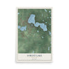 Map of Forest Lake, Minnesota, 12 x 18 inch unframed archival matte print
