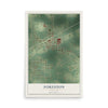 Map of Foreston, Minnesota, 12 x 18 inch unframed archival matte print