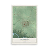 Map of Franklin, Minnesota, 12 x 18 inch unframed archival matte print