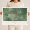 Map of Freeport, Minnesota, 12 x 18 inch unframed archival matte print