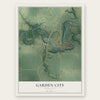 Garden City, Minnesota map print, the full design