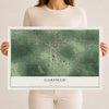 Map of Garfield, Minnesota, 12 x 18 inch unframed archival matte print