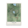 Map of Gem Lake, Minnesota, 12 x 18 inch unframed archival matte print