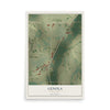 Map of Genola, Minnesota, 12 x 18 inch unframed archival matte print