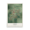Map of Gibbon, Minnesota, 12 x 18 inch unframed archival matte print