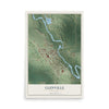 Map of Glenville, Minnesota, 12 x 18 inch unframed archival matte print