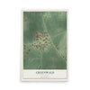 Map of Greenwald, Minnesota, 12 x 18 inch unframed archival matte print