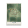 Map of Grygla, Minnesota, 12 x 18 inch unframed archival matte print
