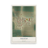 Map of Halstad, Minnesota, 12 x 18 inch unframed archival matte print