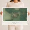 Map of Hardwick, Minnesota, 12 x 18 inch unframed archival matte print