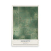 Map of Henriette, Minnesota, 12 x 18 inch unframed archival matte print