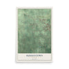 Map of Hermantown, Minnesota, 12 x 18 inch unframed archival matte print