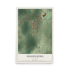 Map of Holdingford, Minnesota, 12 x 18 inch unframed archival matte print