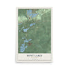 Map of Hoyt Lakes, Minnesota, 12 x 18 inch unframed archival matte print