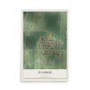 Map of Ivanhoe, Minnesota, 12 x 18 inch unframed archival matte print