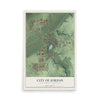 Map of Jordan, Minnesota, 12 x 18 inch unframed archival matte print
