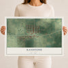 Map of Kandiyohi, Minnesota, 12 x 18 inch unframed archival matte print