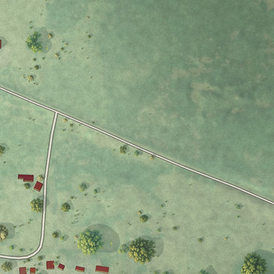 Second close-up of the map of Kettle River, Minnesota print showing more streets and buildings