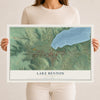 Map of Lake Benton, Minnesota, 12 x 18 inch unframed archival matte print