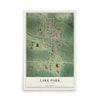 Map of Lake Park, Minnesota, 12 x 18 inch unframed archival matte print