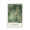 Map of Lancaster, Minnesota, 12 x 18 inch unframed archival matte print