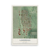 Map of Lauderdale, Minnesota, 12 x 18 inch unframed archival matte print