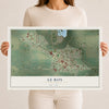 Map of Le Roy, Minnesota, 12 x 18 inch unframed archival matte print