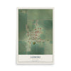 Map of Lismore, Minnesota, 12 x 18 inch unframed archival matte print