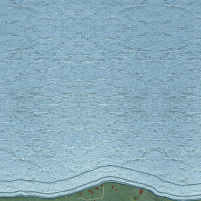 Close-up of the map of Little Rock, Minnesota print showing street and building detail