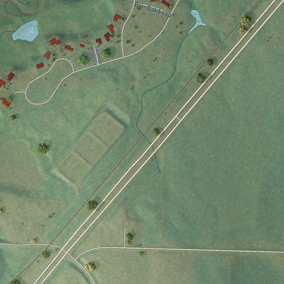 Second close-up of the map of Lynd, Minnesota print showing more streets and buildings