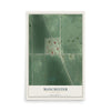 Map of Manchester, Minnesota, 12 x 18 inch unframed archival matte print