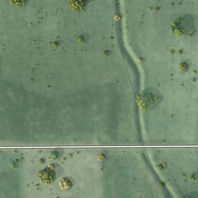 Second close-up of the map of Manchester, Minnesota print showing more streets and buildings