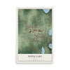 Map of Maple Lake, Minnesota, 12 x 18 inch unframed archival matte print