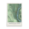 Map of Marine on St. Croix, Minnesota, 12 x 18 inch unframed archival matte print