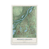 Map of Mendota Heights, Minnesota, 12 x 18 inch unframed archival matte print