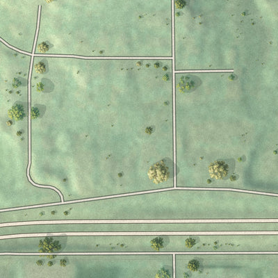Second close-up of the map of Mendota, Minnesota print showing more streets and buildings