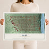 Map of Howe, Minnesota, 12 x 18 inch unframed archival matte print