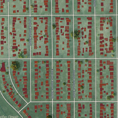 Close-up of the map of Lynnhurst, Minnesota print showing street and building detail