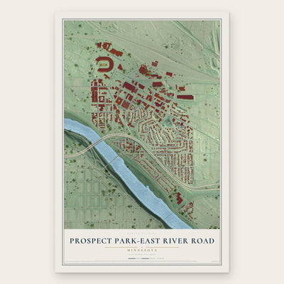 Prospect Park-East River Road, Minnesota map print, the full design