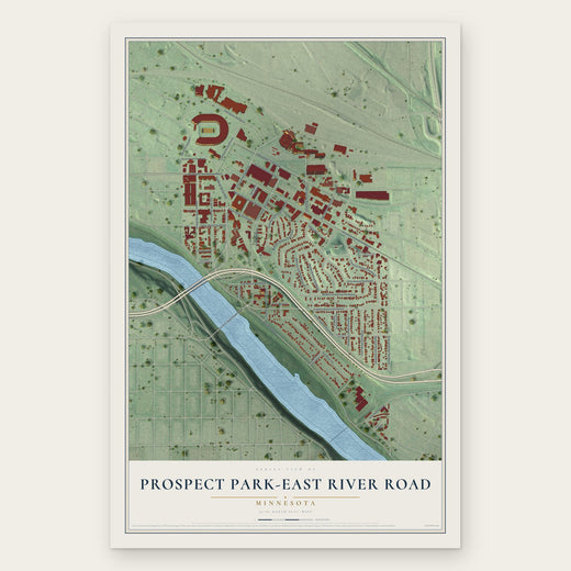 Prospect Park-East River Road, Minnesota map print, the full design