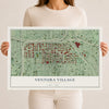 Map of Ventura Village, Minnesota, 12 x 18 inch unframed archival matte print